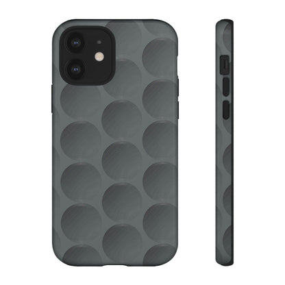 Phone Case-GREY SPHERES | Tough-iPhone 12-Glossy-PhoneCaseBoss-Phone-Best-Phone-Cases