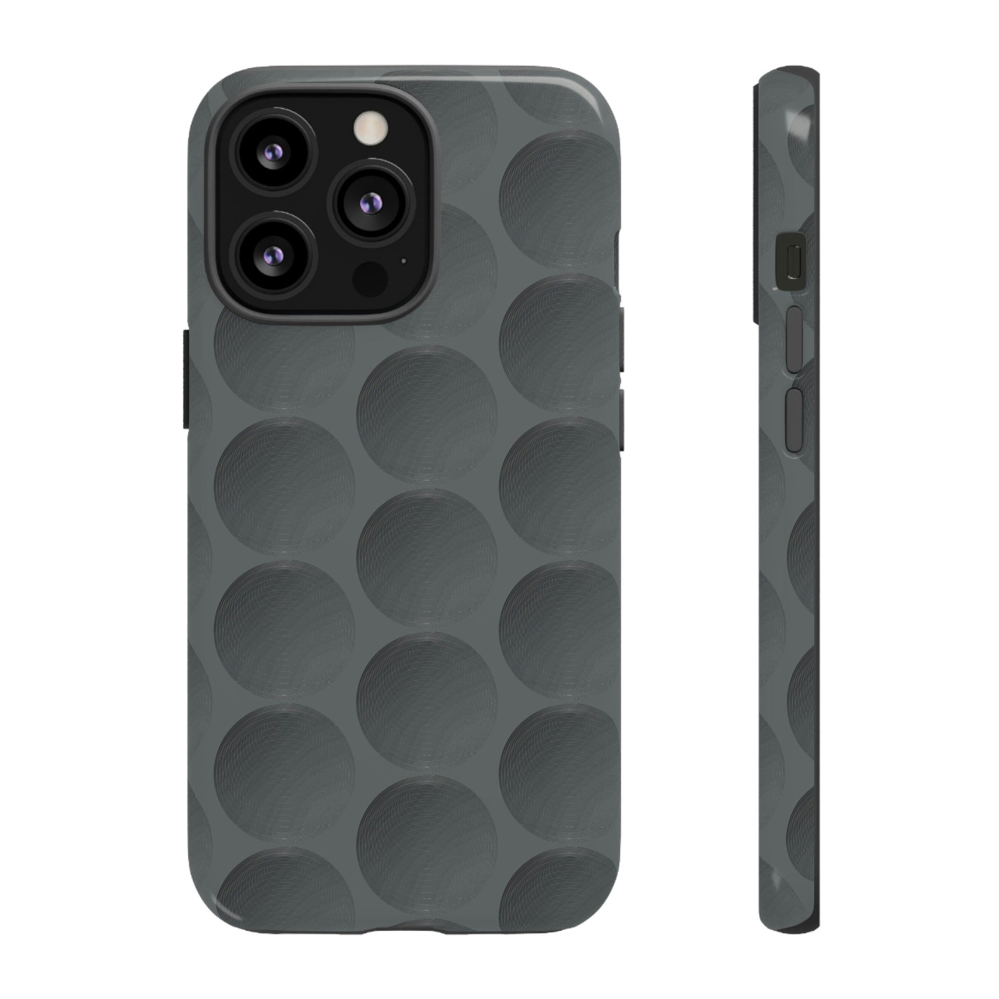 Phone Case-GREY SPHERES | Tough-iPhone 13 Pro-Glossy-PhoneCaseBoss-Phone-Best-Phone-Cases