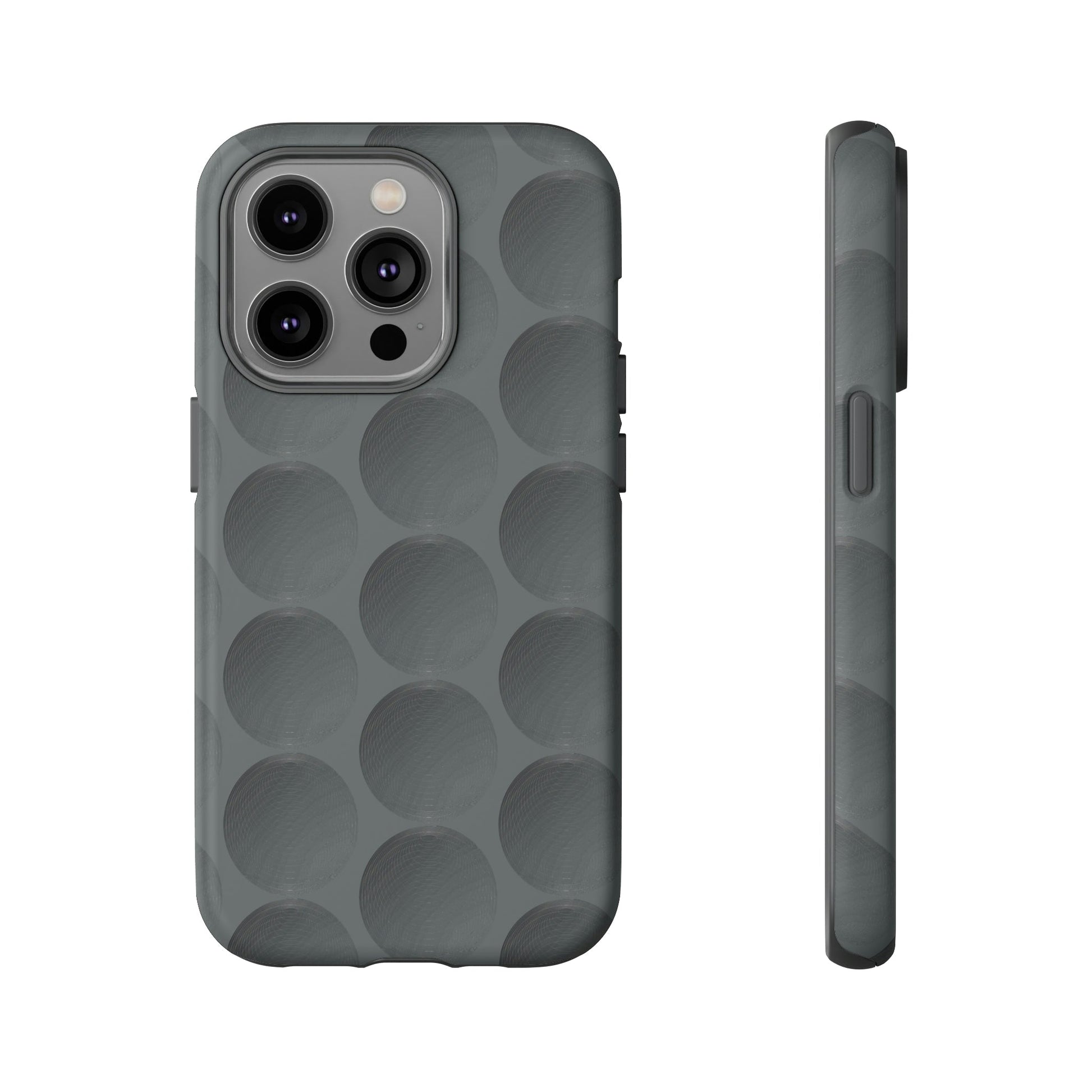 Phone Case-GREY SPHERES | Tough-iPhone 14 Pro-Matte-PhoneCaseBoss-Phone-Best-Phone-Cases