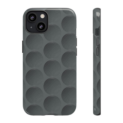 Phone Case-GREY SPHERES | Tough-iPhone 13-Glossy-PhoneCaseBoss-Phone-Best-Phone-Cases