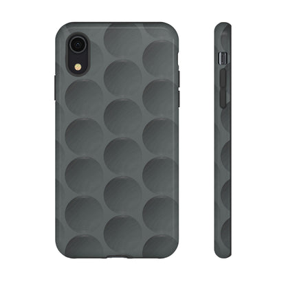 Phone Case-GREY SPHERES | Tough-iPhone XR-Glossy-PhoneCaseBoss-Phone-Best-Phone-Cases