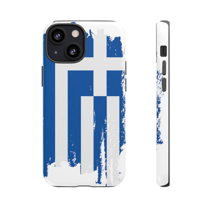 Phone Case-Greek Flag | Tough-iPhone 13 Mini-Matte-PhoneCaseBoss-Phone-Best-Phone-Cases