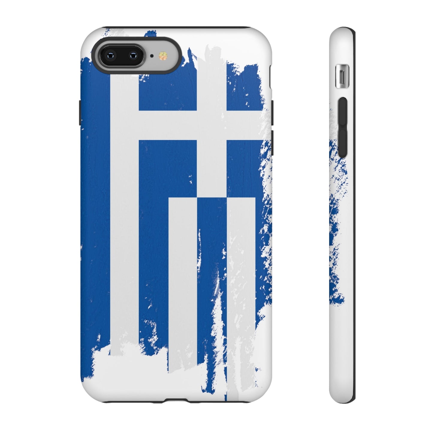 Phone Case-Greek Flag | Tough-iPhone 8 Plus-Matte-PhoneCaseBoss-Phone-Best-Phone-Cases