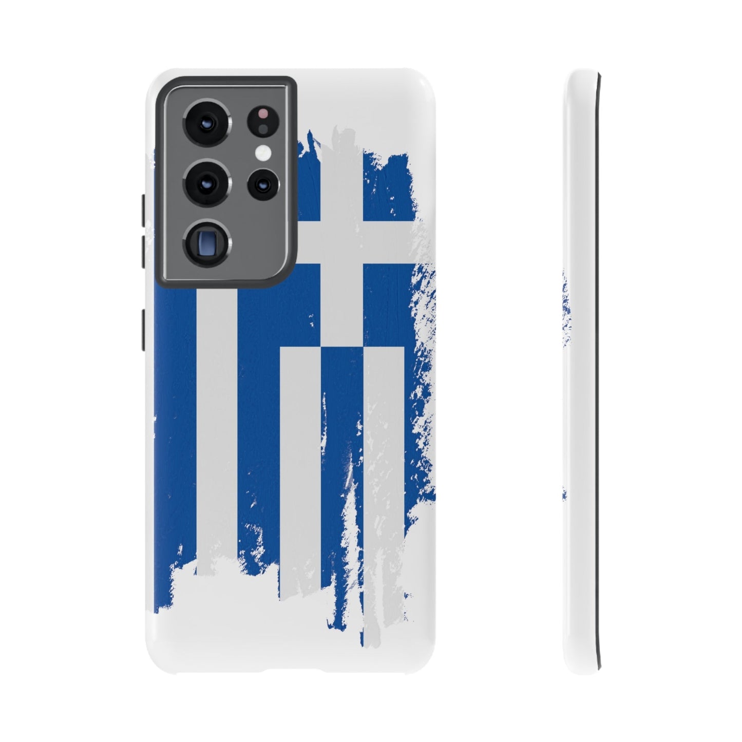 Phone Case-Greek Flag | Tough-Samsung Galaxy S21 Ultra-Glossy-PhoneCaseBoss-Phone-Best-Phone-Cases