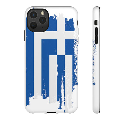 Phone Case-Greek Flag | Tough-iPhone 11 Pro Max-Matte-PhoneCaseBoss-Phone-Best-Phone-Cases