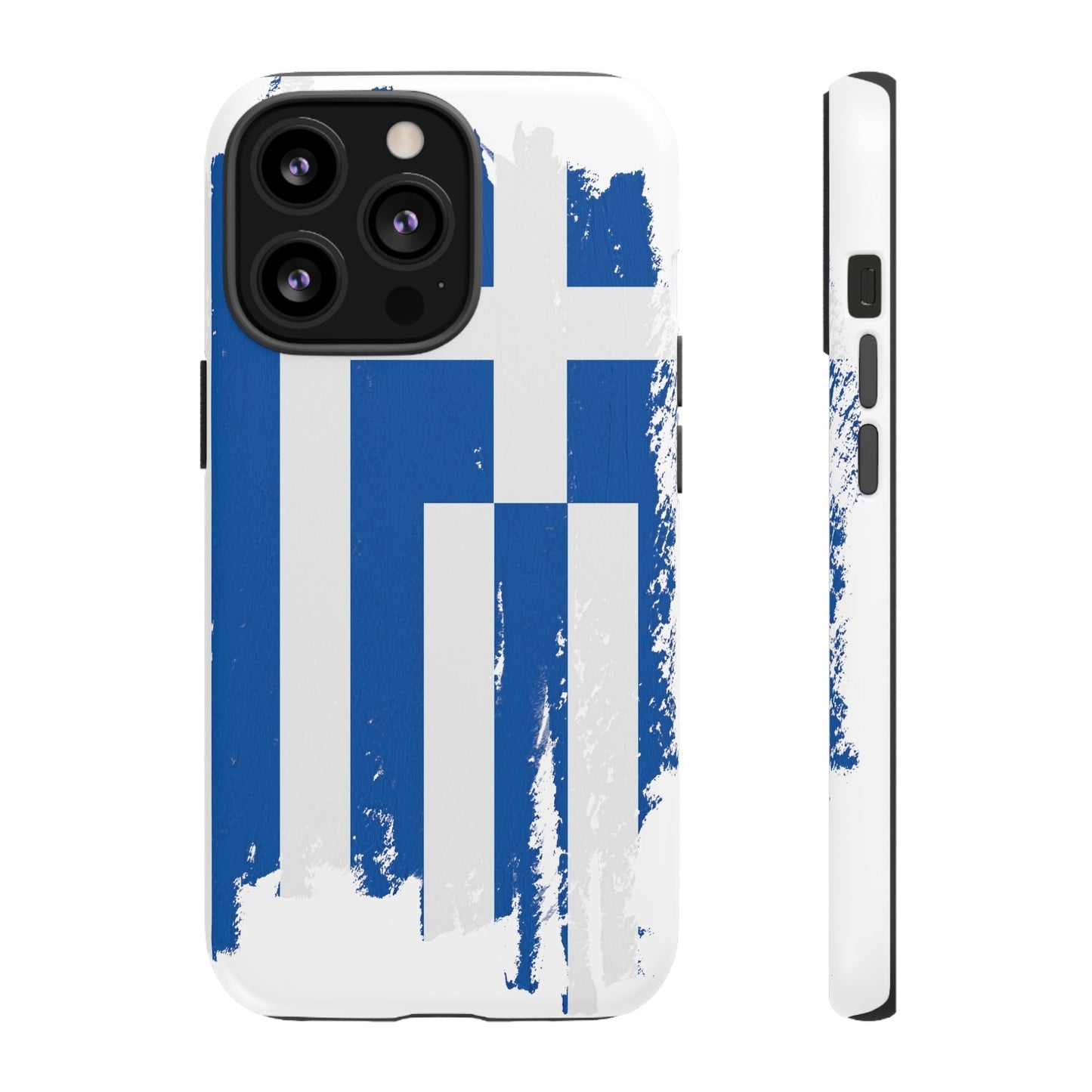 Phone Case-Greek Flag | Tough-iPhone 13 Pro-Matte-PhoneCaseBoss-Phone-Best-Phone-Cases