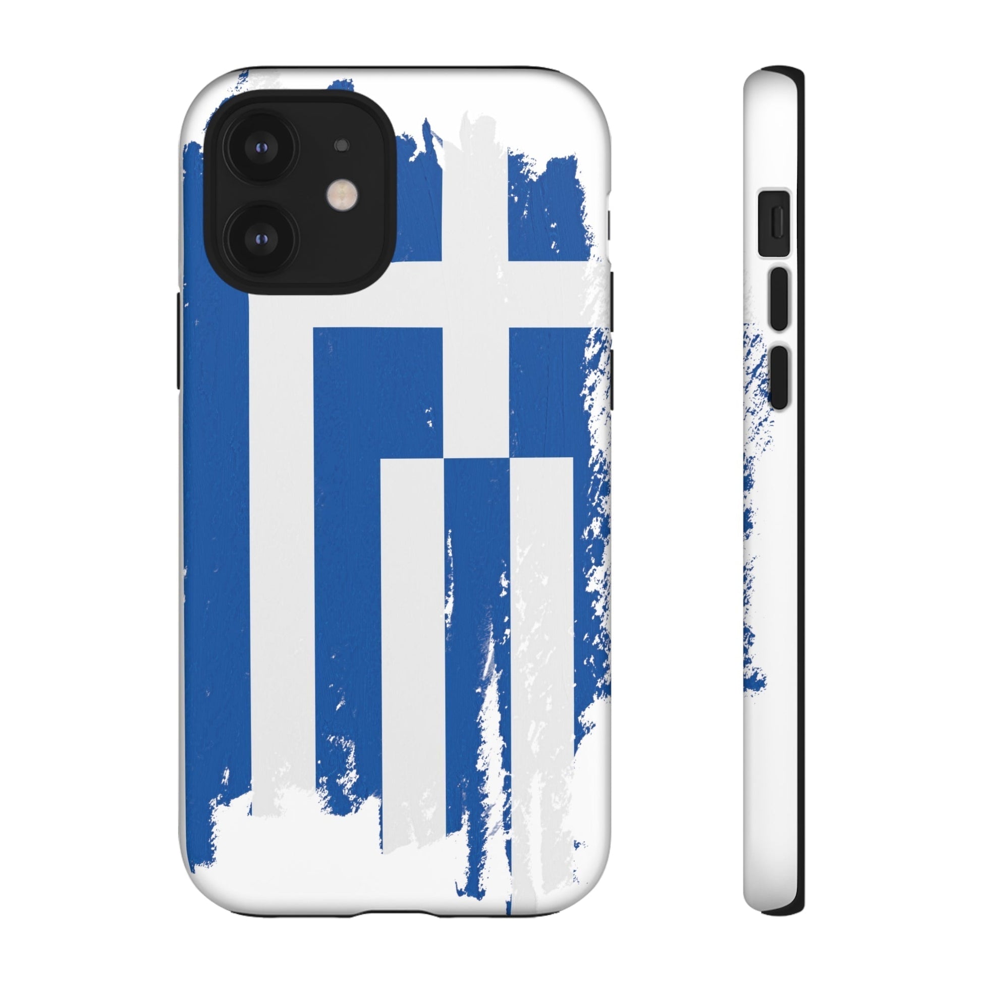 Phone Case-Greek Flag | Tough-iPhone 12-Matte-PhoneCaseBoss-Phone-Best-Phone-Cases