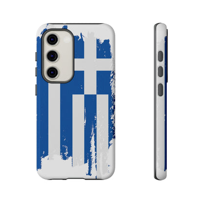 Phone Case-Greek Flag | Tough-Samsung Galaxy S23-Glossy-PhoneCaseBoss-Phone-Best-Phone-Cases