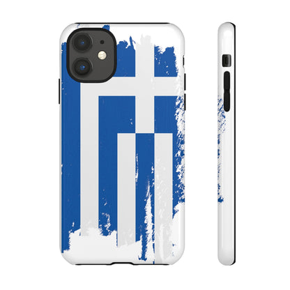 Phone Case-Greek Flag | Tough-iPhone 11-Glossy-PhoneCaseBoss-Phone-Best-Phone-Cases