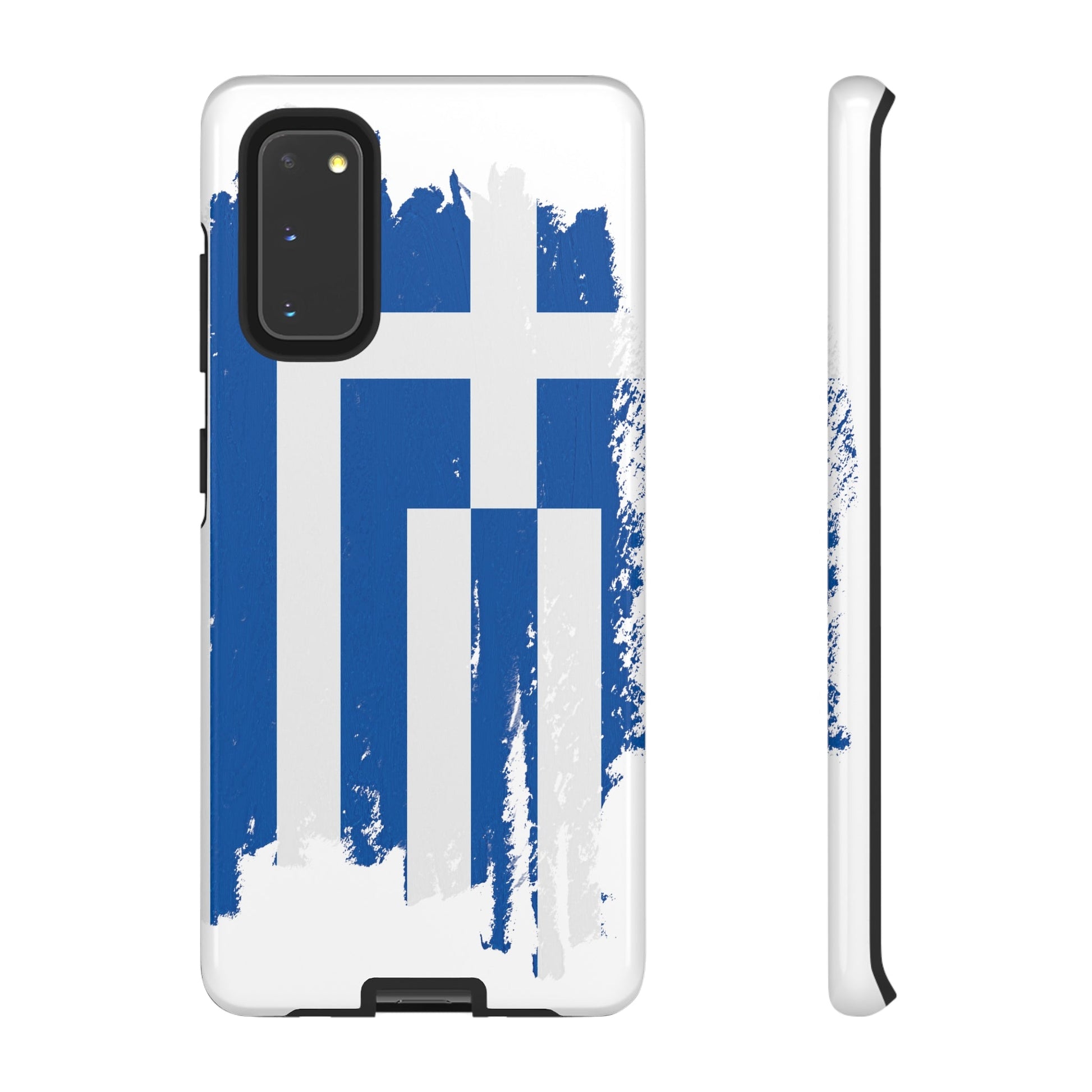 Phone Case-Greek Flag | Tough-Samsung Galaxy S20-Glossy-PhoneCaseBoss-Phone-Best-Phone-Cases