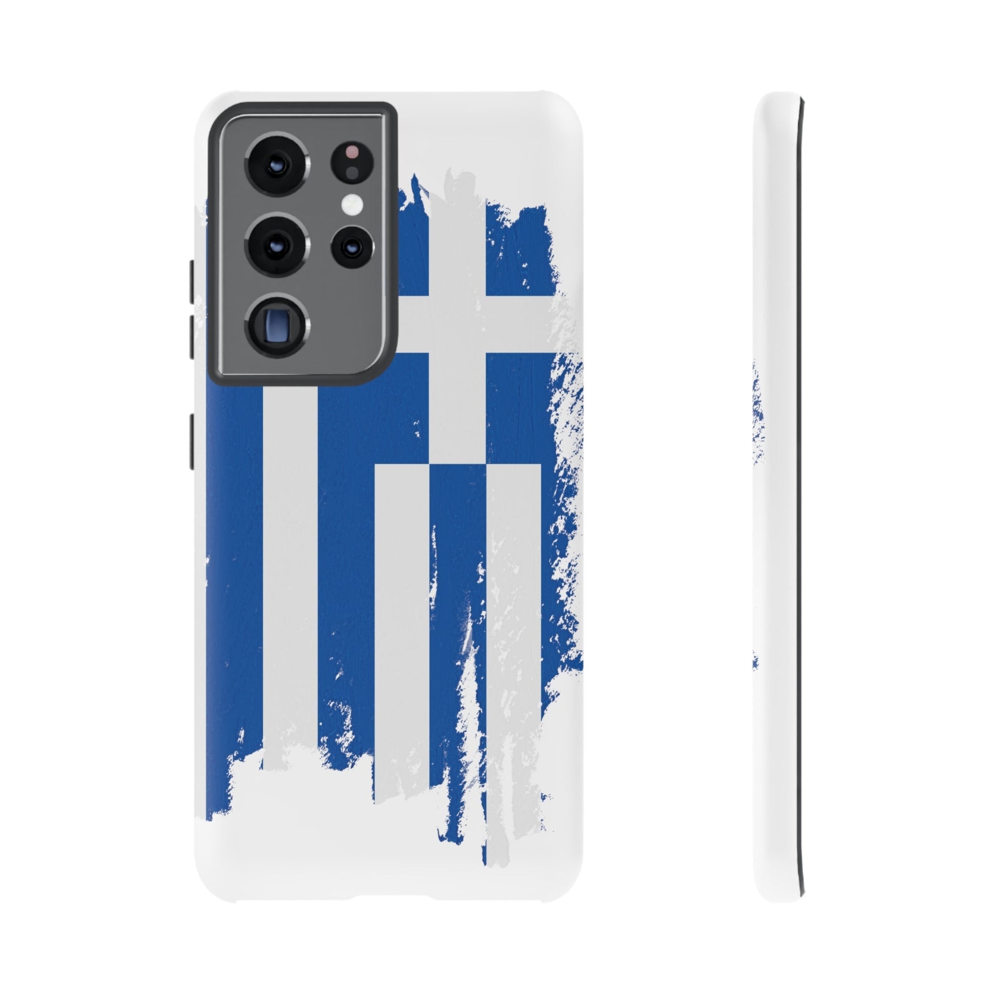 Phone Case-Greek Flag | Tough-Samsung Galaxy S21 Ultra-Matte-PhoneCaseBoss-Phone-Best-Phone-Cases