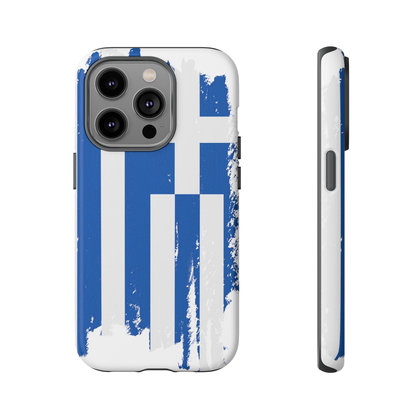 Phone Case-Greek Flag | Tough-iPhone 14 Pro-Matte-PhoneCaseBoss-Phone-Best-Phone-Cases