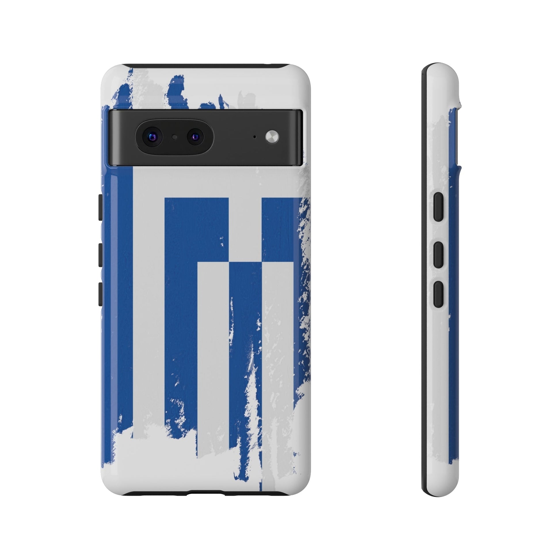 Phone Case-Greek Flag | Tough-Google Pixel 7-Glossy-PhoneCaseBoss-Phone-Best-Phone-Cases