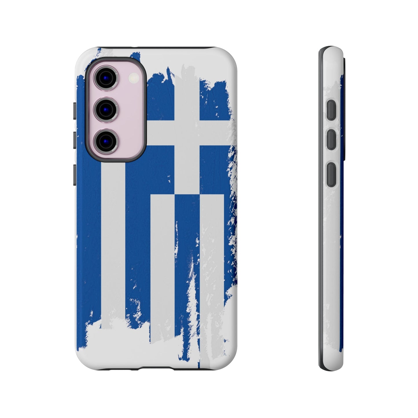 Phone Case-Greek Flag | Tough-Samsung Galaxy S23 Plus-Glossy-PhoneCaseBoss-Phone-Best-Phone-Cases