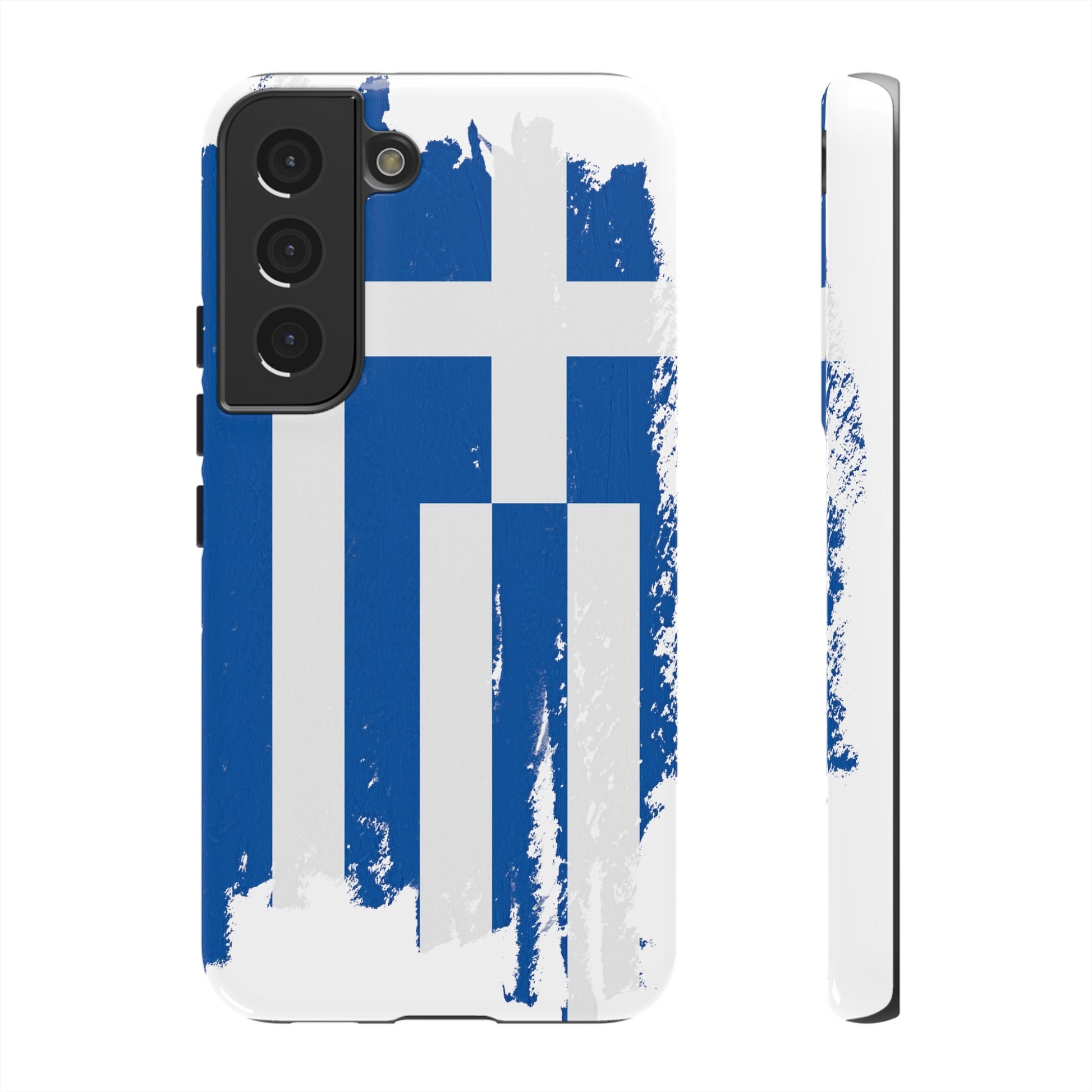 Phone Case-Greek Flag | Tough-Samsung Galaxy S22-Glossy-PhoneCaseBoss-Phone-Best-Phone-Cases