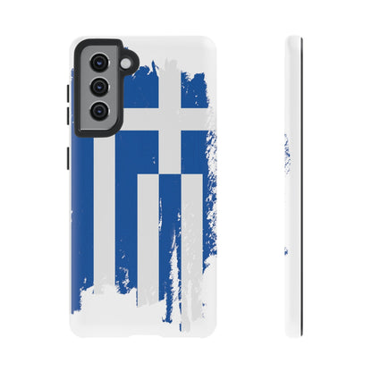 Phone Case-Greek Flag | Tough-Samsung Galaxy S21-Matte-PhoneCaseBoss-Phone-Best-Phone-Cases