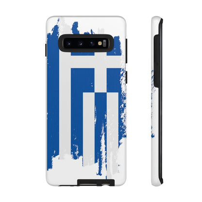 Phone Case-Greek Flag | Tough-Samsung Galaxy S10-Matte-PhoneCaseBoss-Phone-Best-Phone-Cases