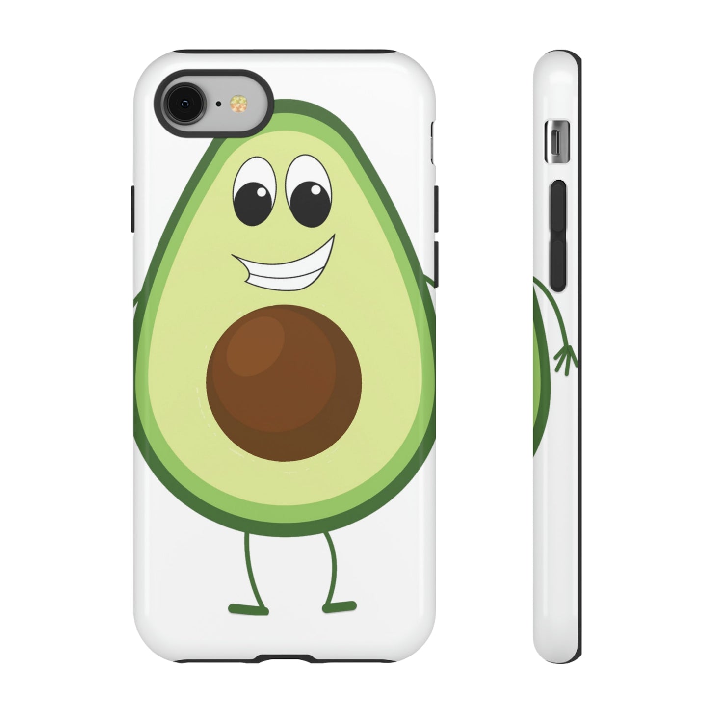 Phone Case-HAPPY AVOCADO | Tough-iPhone 8-Glossy-PhoneCaseBoss-Phone-Best-Phone-Cases