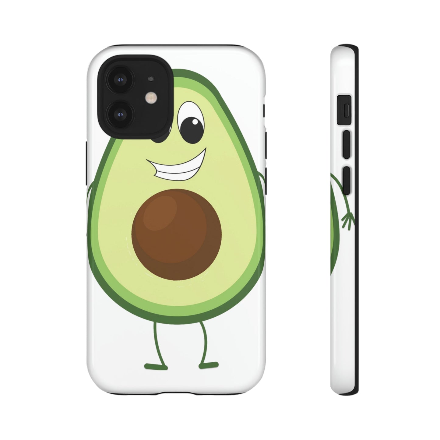 Phone Case-HAPPY AVOCADO | Tough-iPhone 12 Mini-Glossy-PhoneCaseBoss-Phone-Best-Phone-Cases