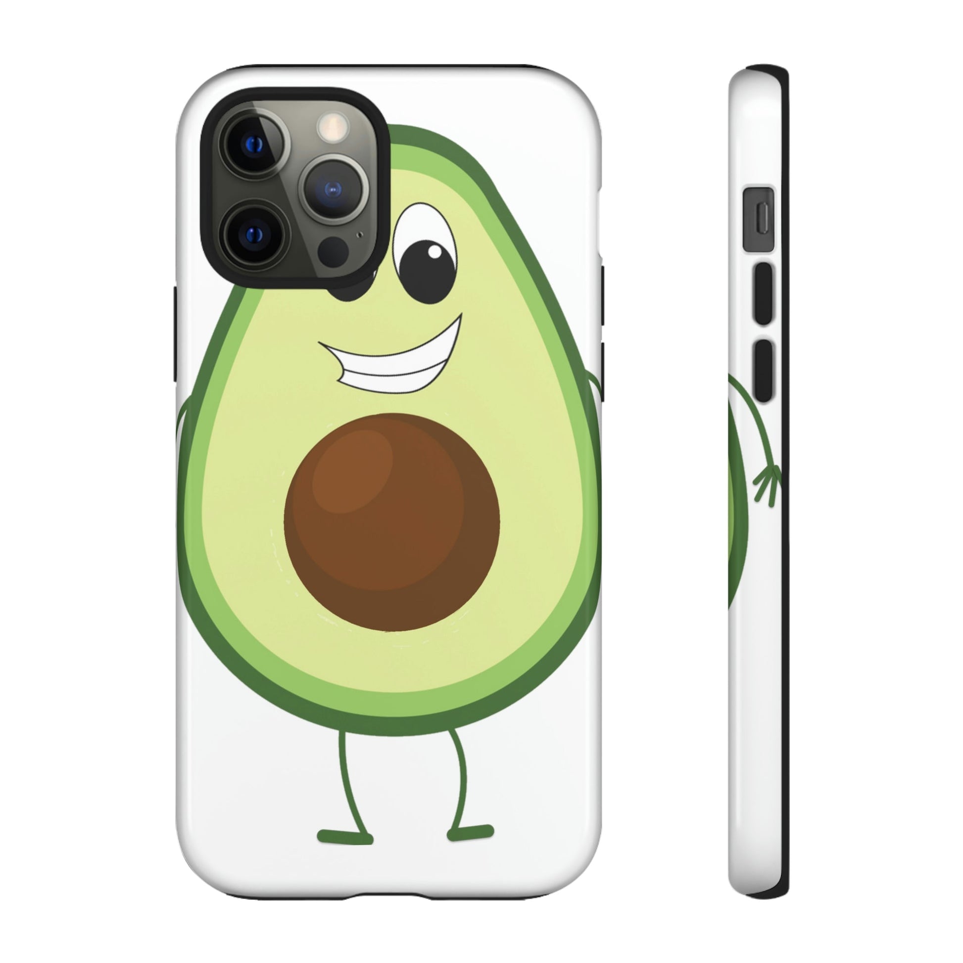 Phone Case-HAPPY AVOCADO | Tough-iPhone 12 Pro-Glossy-PhoneCaseBoss-Phone-Best-Phone-Cases