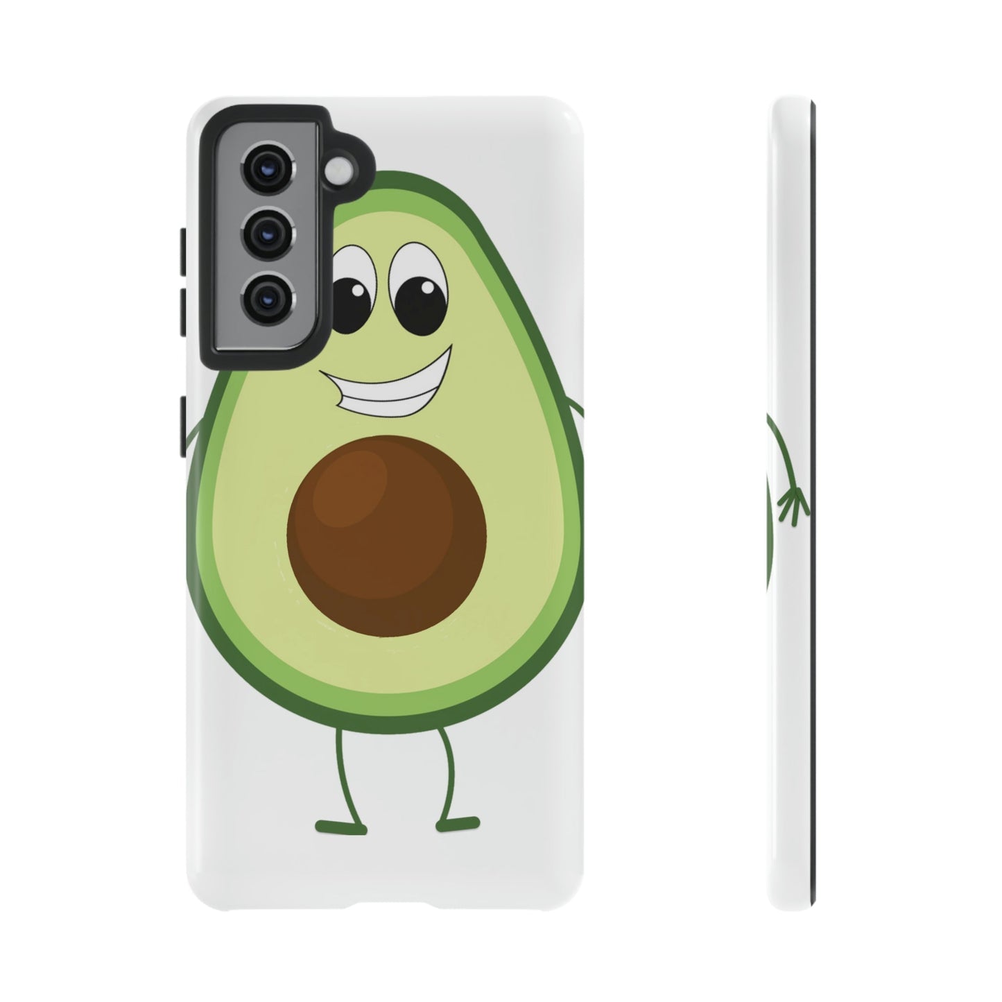 Phone Case-HAPPY AVOCADO | Tough-Samsung Galaxy S21-Glossy-PhoneCaseBoss-Phone-Best-Phone-Cases