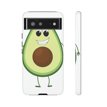 Phone Case-HAPPY AVOCADO | Tough-Google Pixel 6-Matte-PhoneCaseBoss-Phone-Best-Phone-Cases