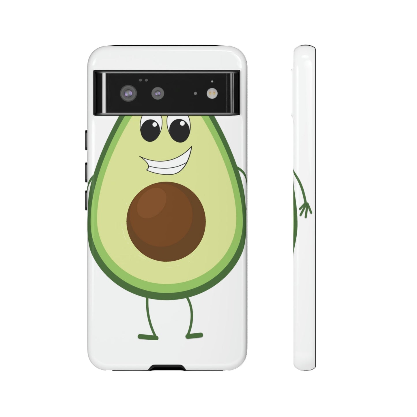 Phone Case-HAPPY AVOCADO | Tough-Google Pixel 6-Glossy-PhoneCaseBoss-Phone-Best-Phone-Cases