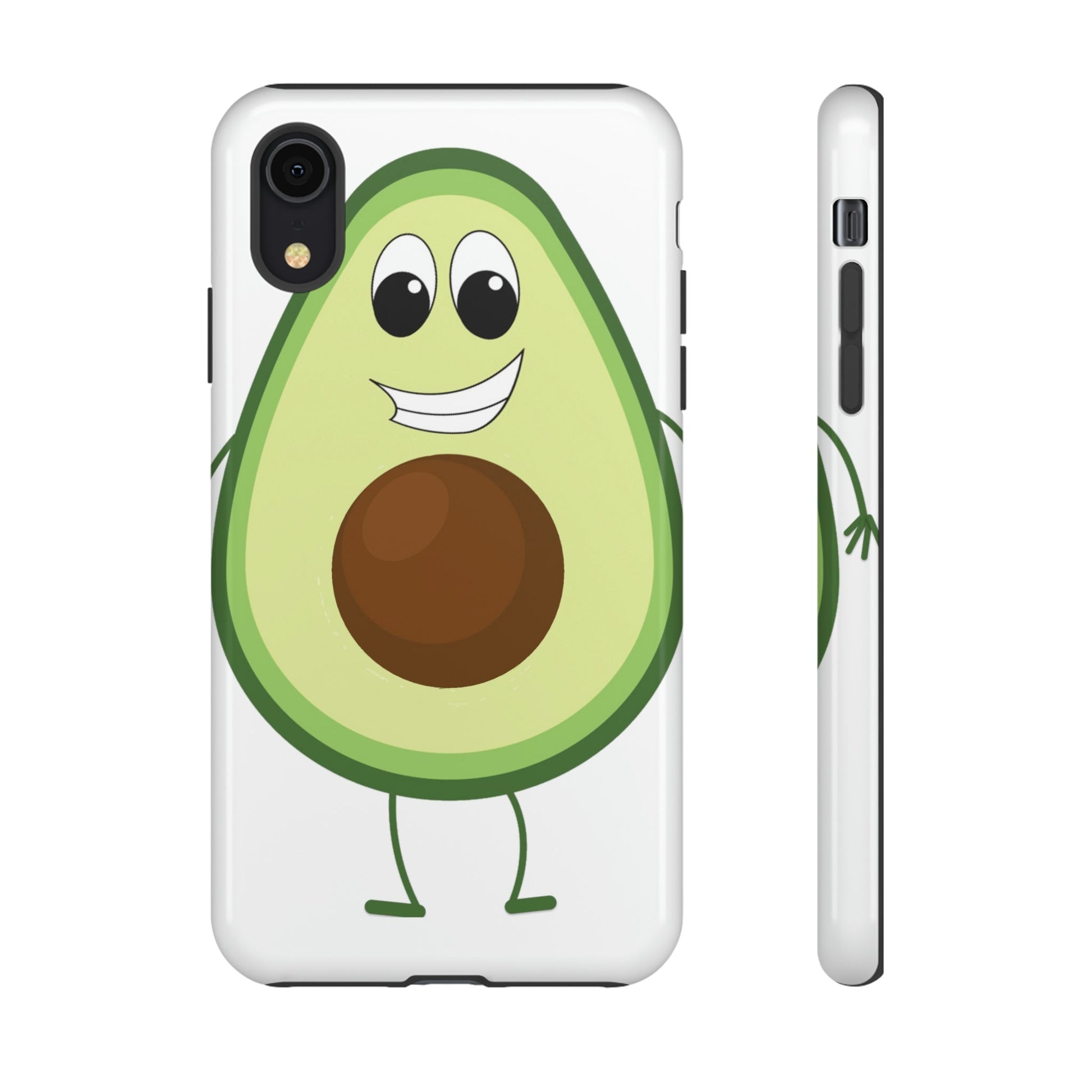 Phone Case-HAPPY AVOCADO | Tough-iPhone XR-Glossy-PhoneCaseBoss-Phone-Best-Phone-Cases