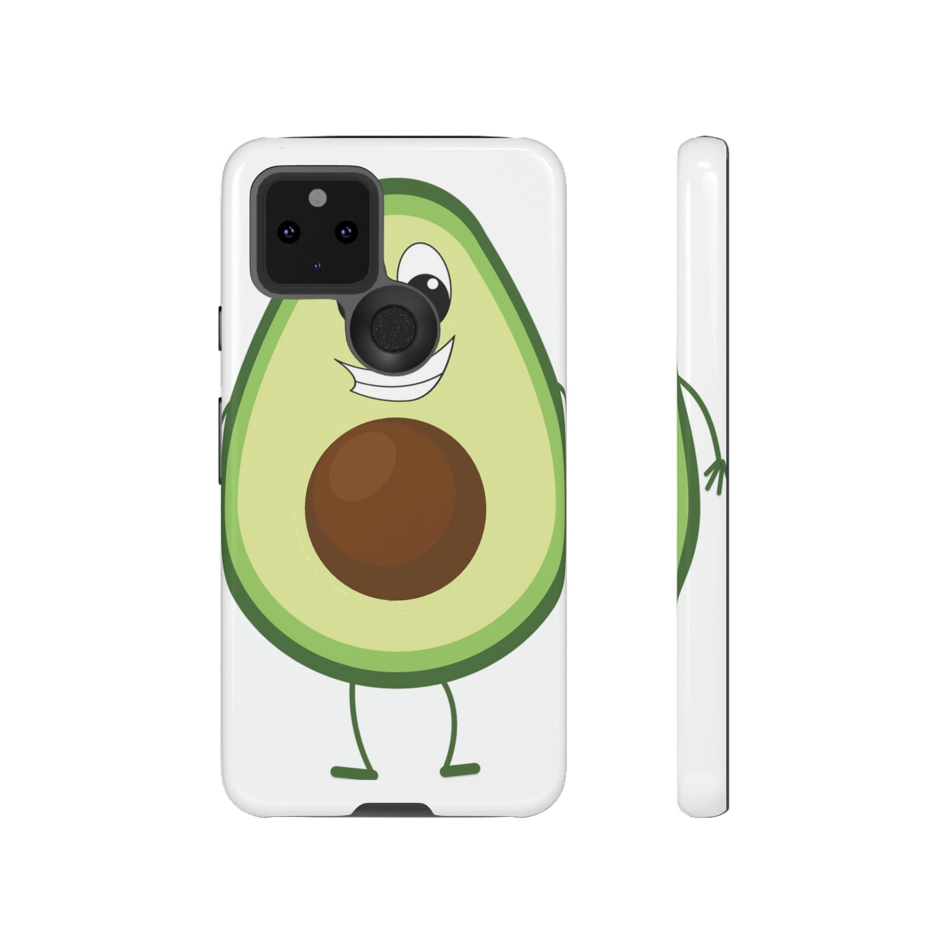 Phone Case-HAPPY AVOCADO | Tough-Google Pixel 5 5G-Glossy-PhoneCaseBoss-Phone-Best-Phone-Cases