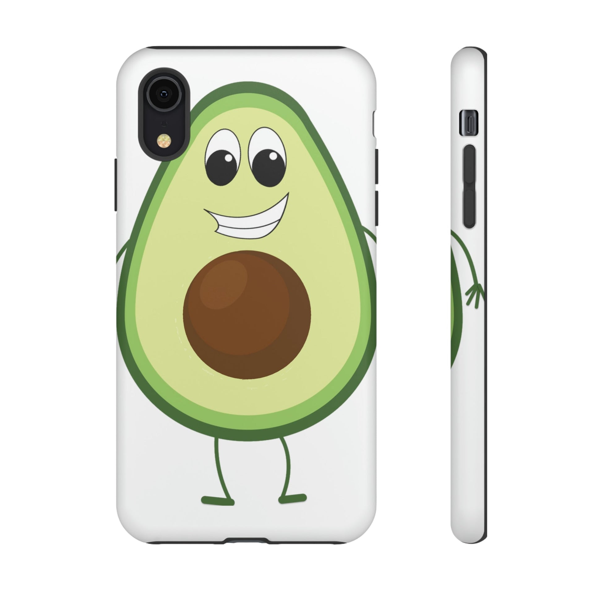 Phone Case-HAPPY AVOCADO | Tough-iPhone XR-Matte-PhoneCaseBoss-Phone-Best-Phone-Cases