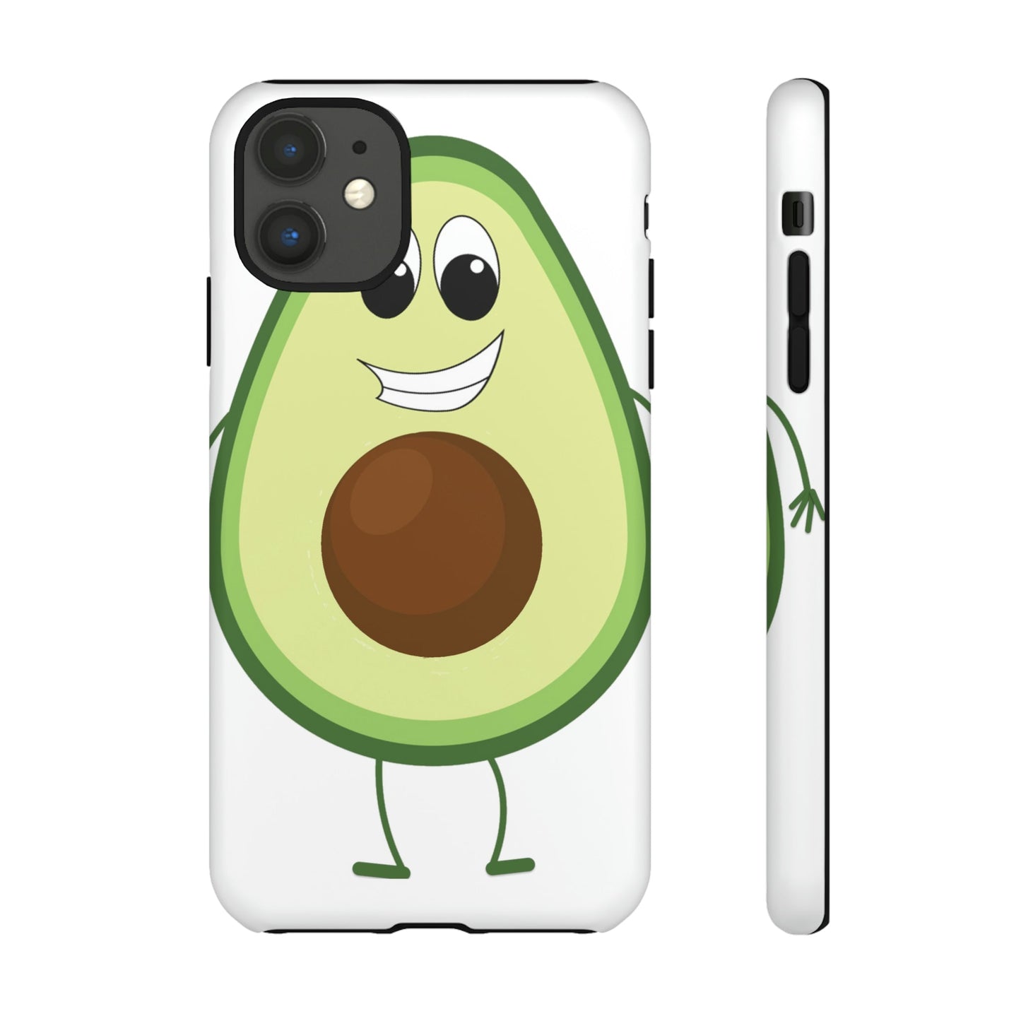 Phone Case-HAPPY AVOCADO | Tough-iPhone 11-Matte-PhoneCaseBoss-Phone-Best-Phone-Cases