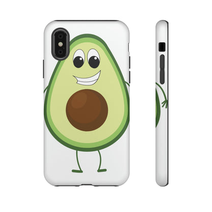 Phone Case-HAPPY AVOCADO | Tough-iPhone XS-Matte-PhoneCaseBoss-Phone-Best-Phone-Cases