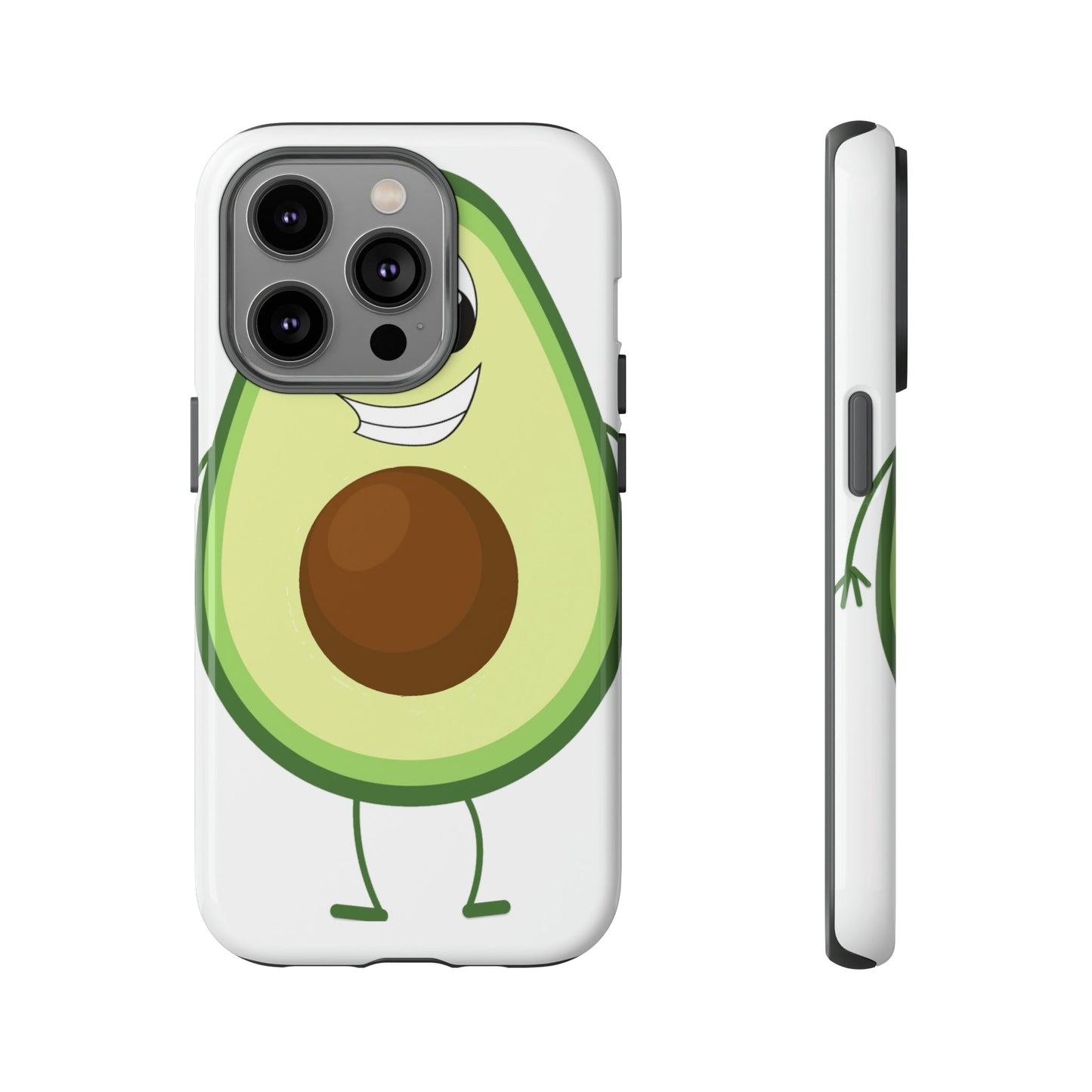 Phone Case-HAPPY AVOCADO | Tough-iPhone 14 Pro-Glossy-PhoneCaseBoss-Phone-Best-Phone-Cases