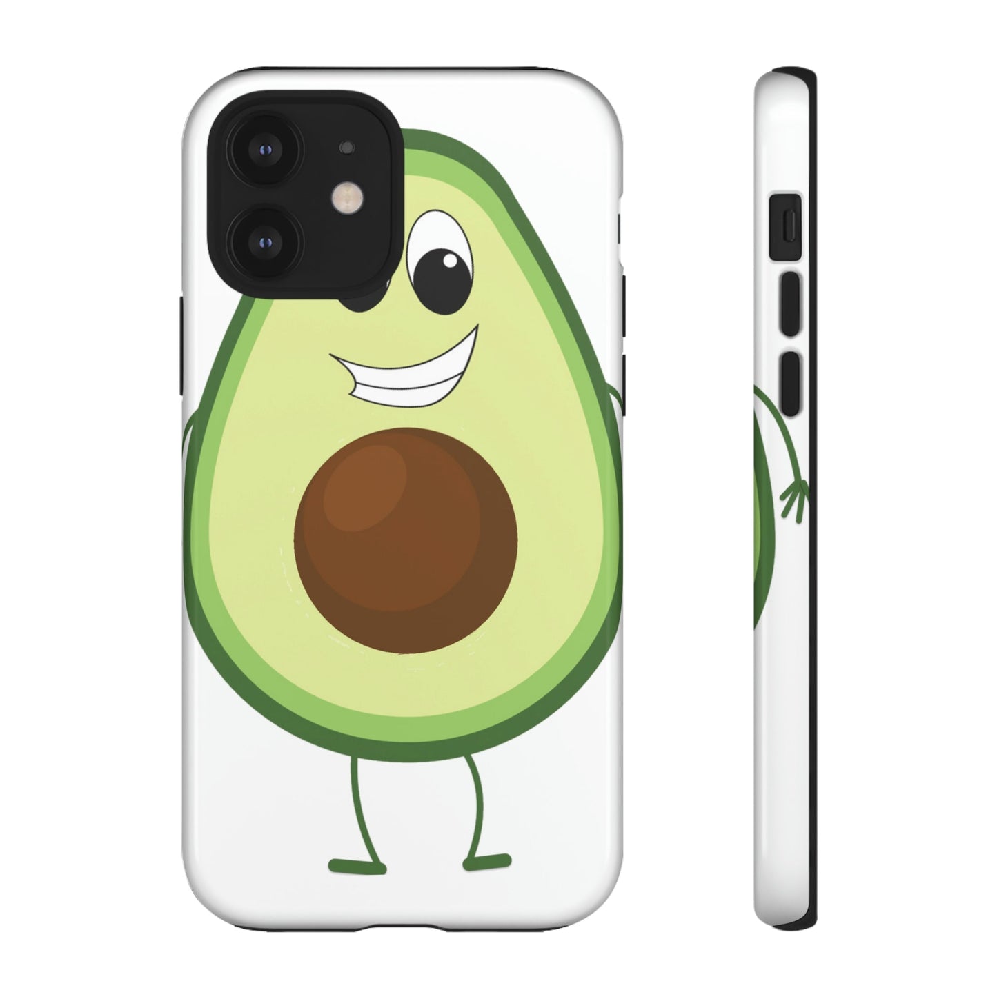 Phone Case-HAPPY AVOCADO | Tough-iPhone 12-Glossy-PhoneCaseBoss-Phone-Best-Phone-Cases