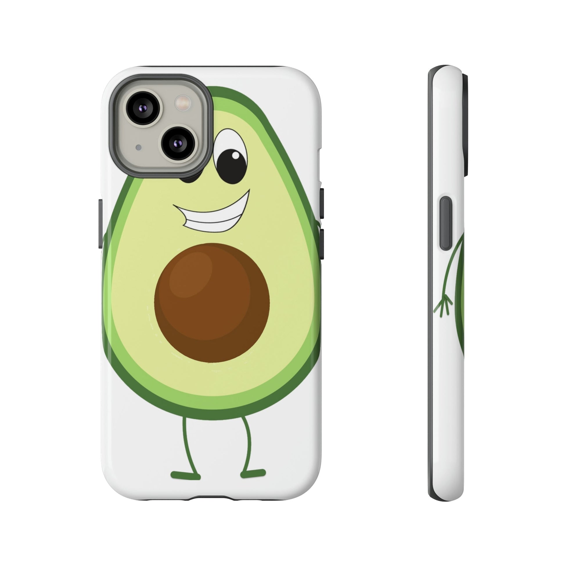 Phone Case-HAPPY AVOCADO | Tough-iPhone 14-Glossy-PhoneCaseBoss-Phone-Best-Phone-Cases