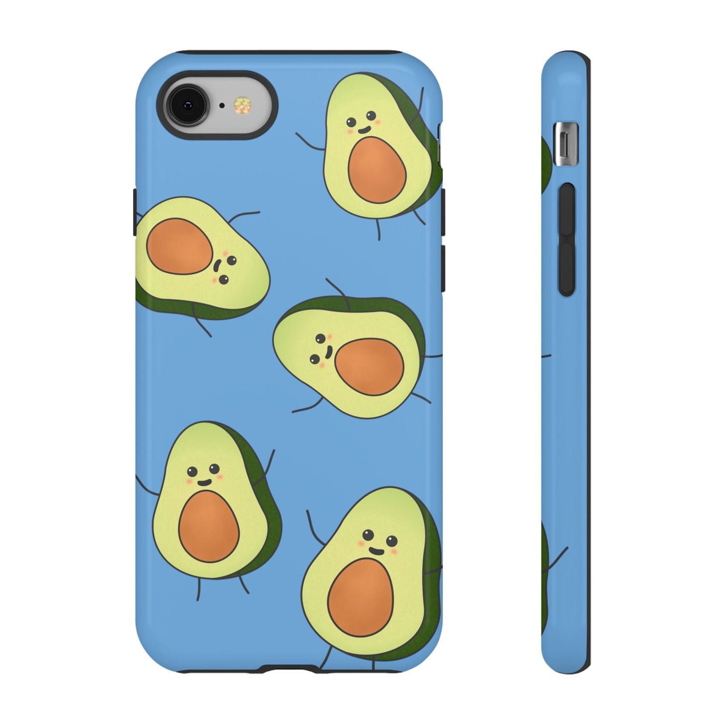 Phone Case-HAPPY AVOCADOS | Tough-iPhone 8-Glossy-PhoneCaseBoss-Phone-Best-Phone-Cases