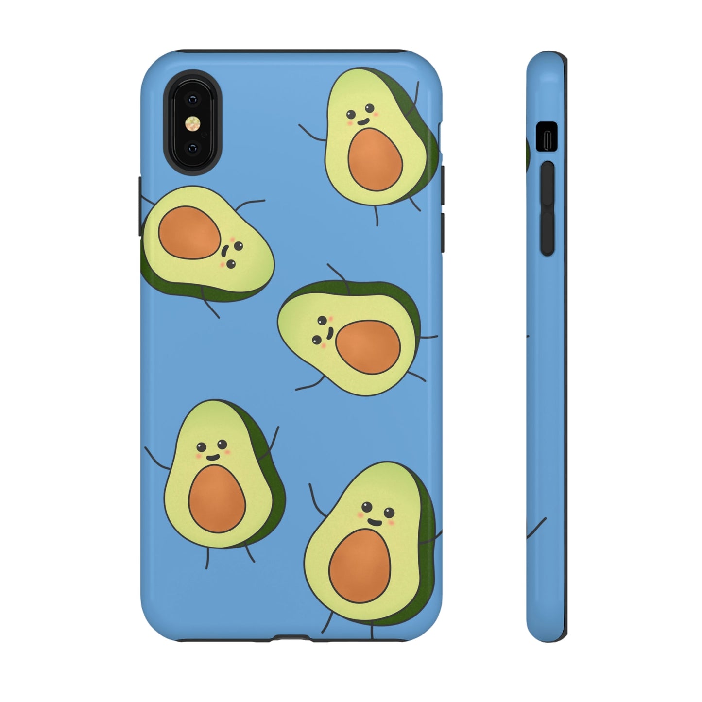 Phone Case-HAPPY AVOCADOS | Tough-iPhone XS MAX-Glossy-PhoneCaseBoss-Phone-Best-Phone-Cases