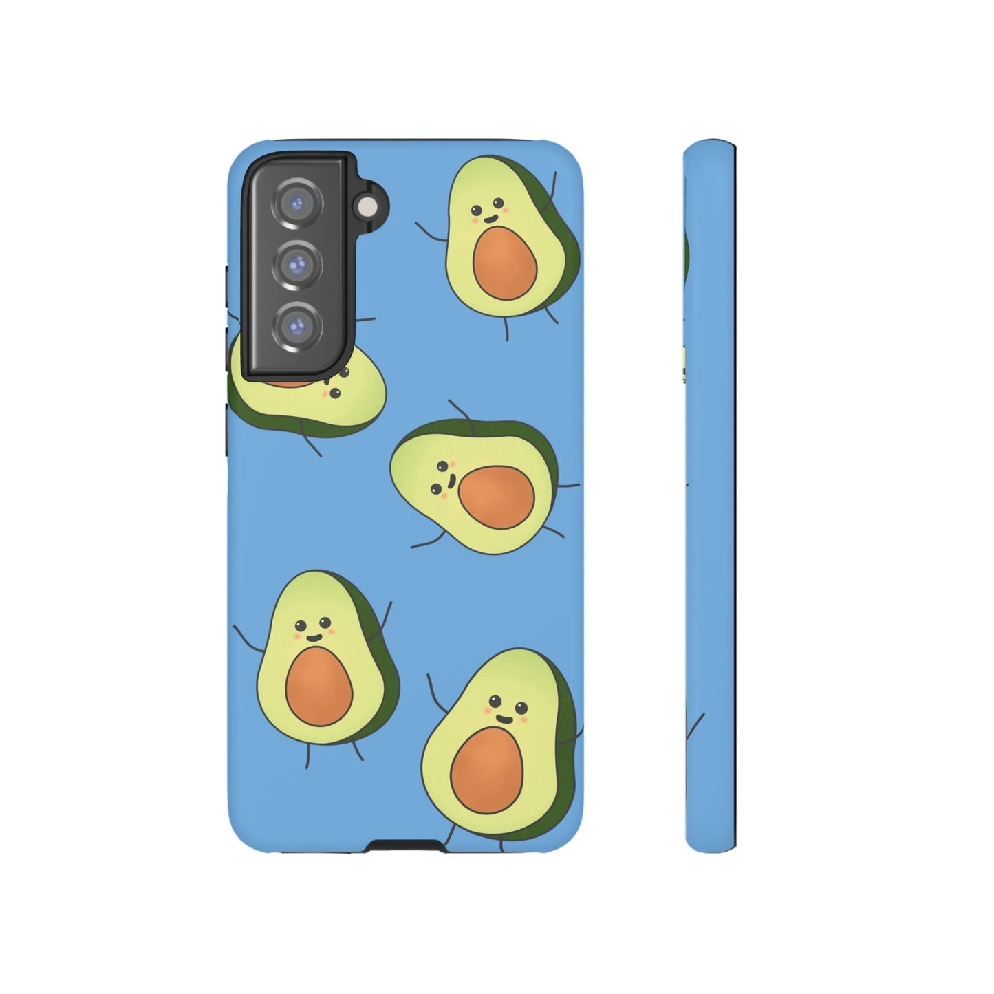 Phone Case-HAPPY AVOCADOS | Tough-Samsung Galaxy S21 FE-Matte-PhoneCaseBoss-Phone-Best-Phone-Cases