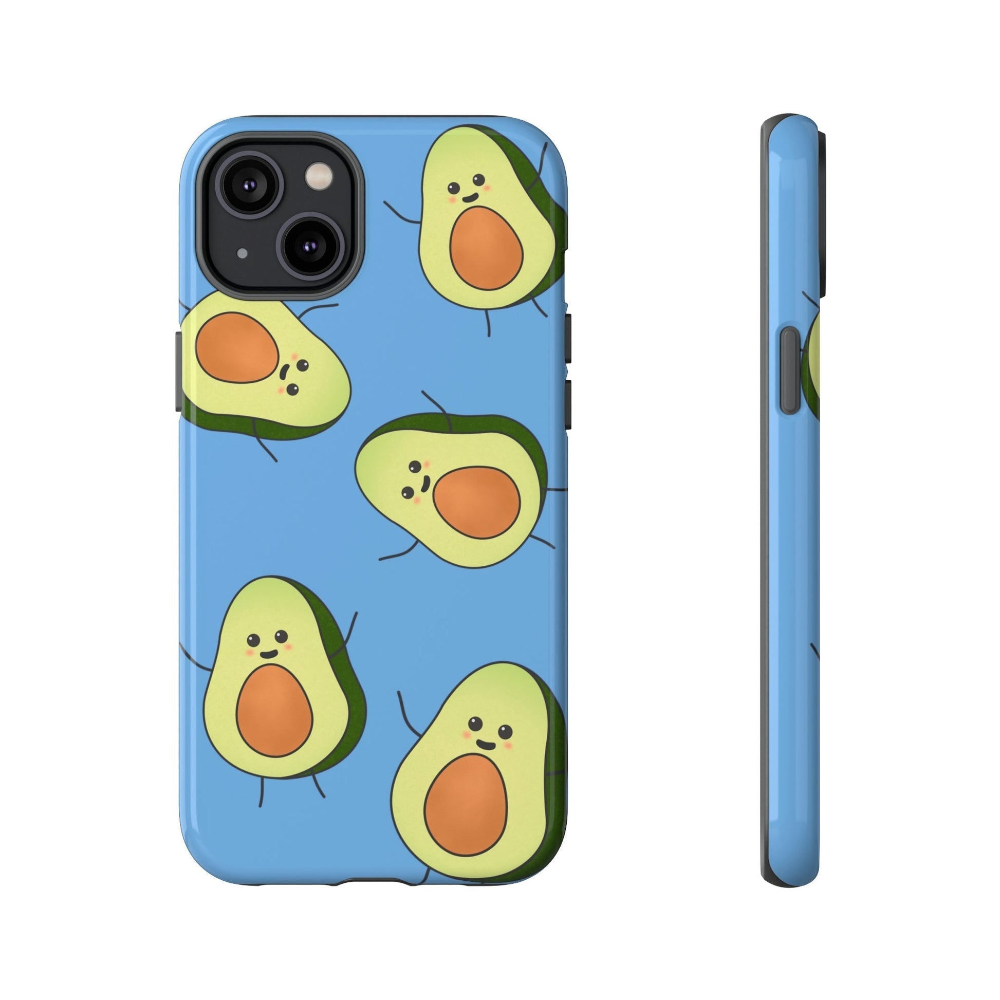 Phone Case-HAPPY AVOCADOS | Tough-iPhone 14 Plus-Glossy-PhoneCaseBoss-Phone-Best-Phone-Cases