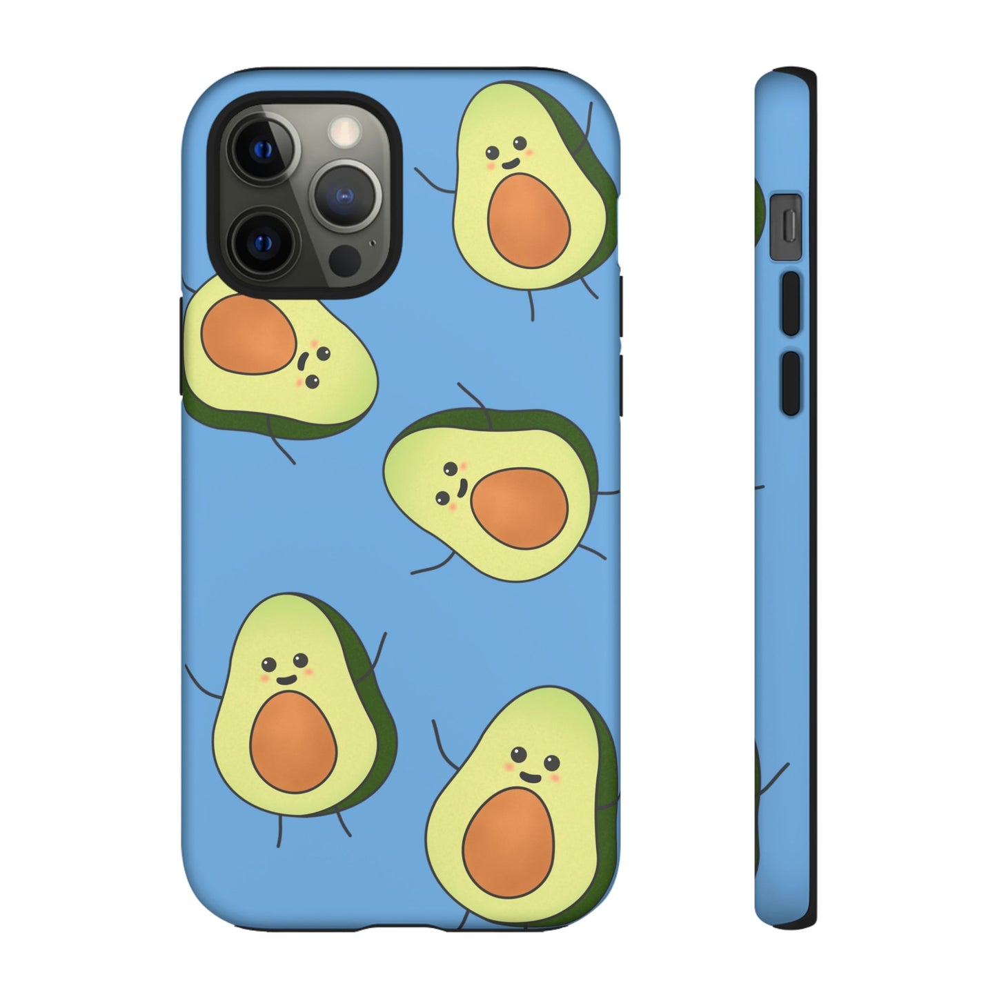 Phone Case-HAPPY AVOCADOS | Tough-iPhone 12 Pro-Matte-PhoneCaseBoss-Phone-Best-Phone-Cases