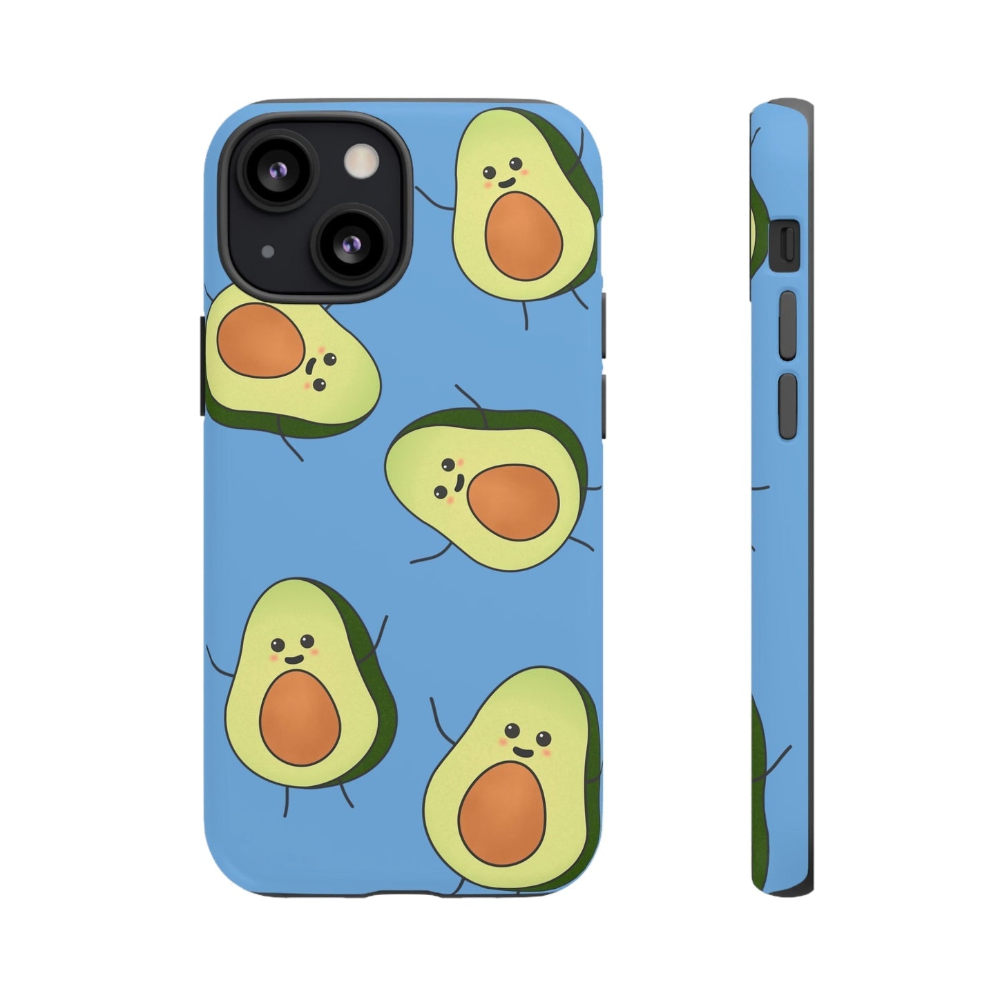 Phone Case-HAPPY AVOCADOS | Tough-iPhone 13 Mini-Matte-PhoneCaseBoss-Phone-Best-Phone-Cases