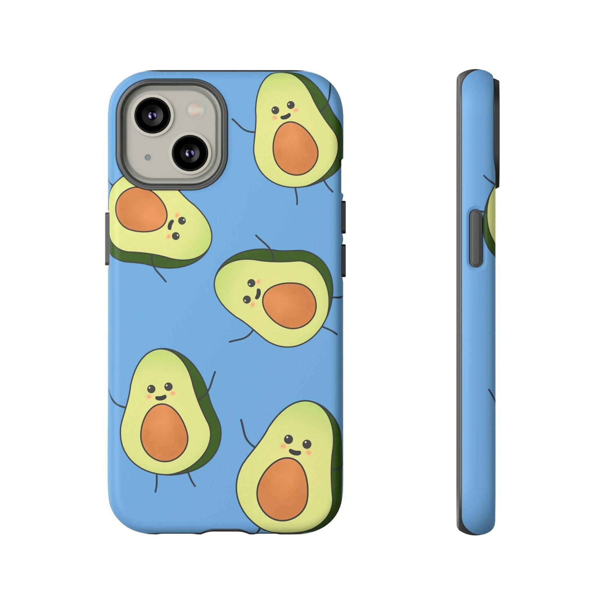 Phone Case-HAPPY AVOCADOS | Tough-iPhone 14-Matte-PhoneCaseBoss-Phone-Best-Phone-Cases