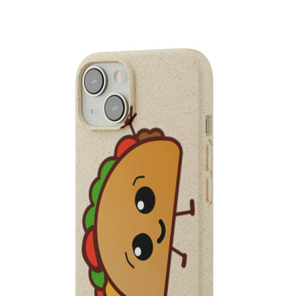  Best Phone Case Brands - Biodegradeable iPhone Case Earth Friendly Android Phone Case - Happy Taco Peep - Biodegradable - PhoneCaseBoss