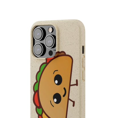  Best Phone Case Brands - Biodegradeable iPhone Case Earth Friendly Android Phone Case - Happy Taco Peep - Biodegradable - PhoneCaseBoss