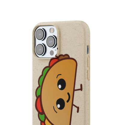  Best Phone Case Brands - Biodegradeable iPhone Case Earth Friendly Android Phone Case - Happy Taco Peep - Biodegradable - PhoneCaseBoss