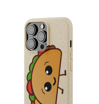  Best Phone Case Brands - Biodegradeable iPhone Case Earth Friendly Android Phone Case - Happy Taco Peep - Biodegradable - PhoneCaseBoss