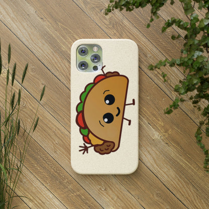  Best Phone Case Brands - Biodegradeable iPhone Case Earth Friendly Android Phone Case - Happy Taco Peep - Biodegradable - PhoneCaseBoss