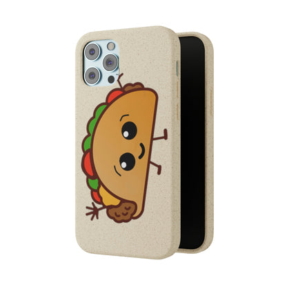  Best Phone Case Brands - Biodegradeable iPhone Case Earth Friendly Android Phone Case - Happy Taco Peep - Biodegradable - PhoneCaseBoss