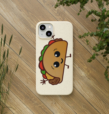  Best Phone Case Brands - Biodegradeable iPhone Case Earth Friendly Android Phone Case - Happy Taco Peep - Biodegradable - PhoneCaseBoss