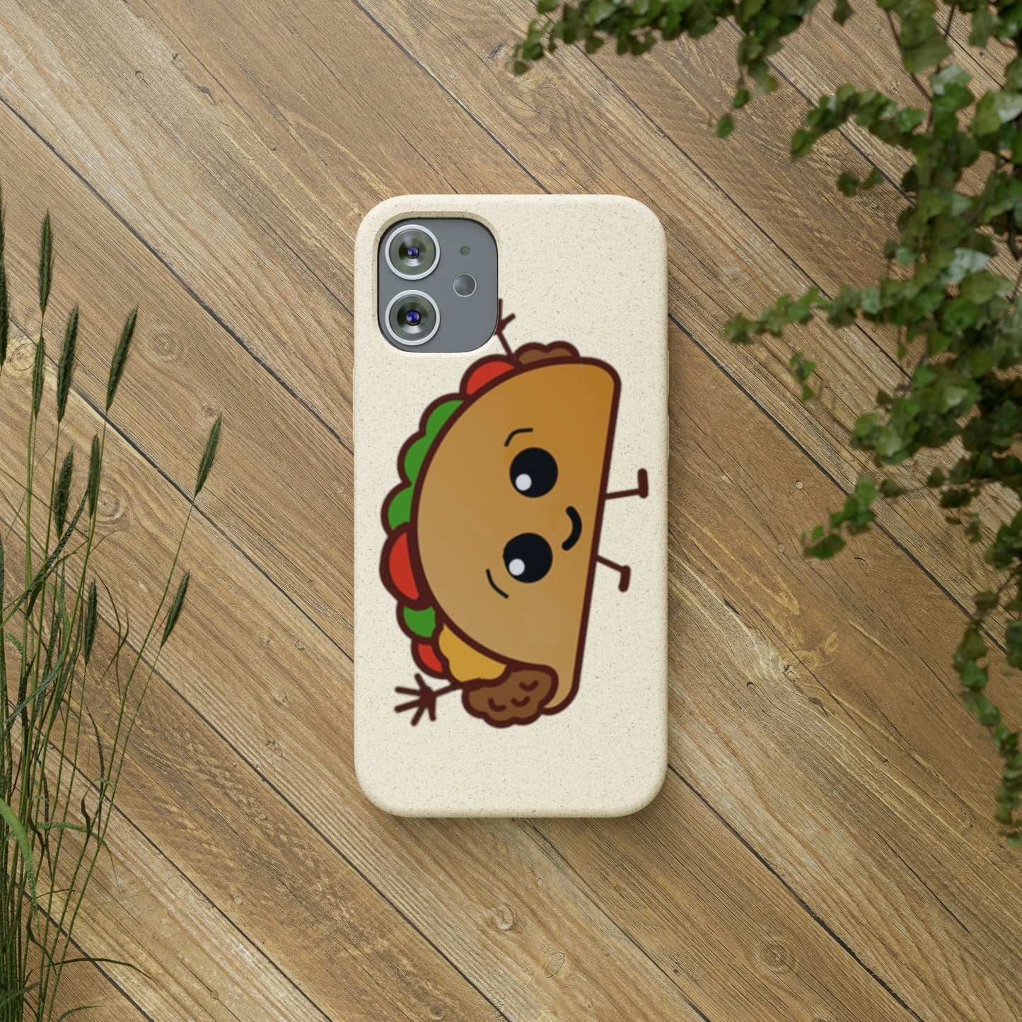  Best Phone Case Brands - Biodegradeable iPhone Case Earth Friendly Android Phone Case - Happy Taco Peep - Biodegradable - PhoneCaseBoss